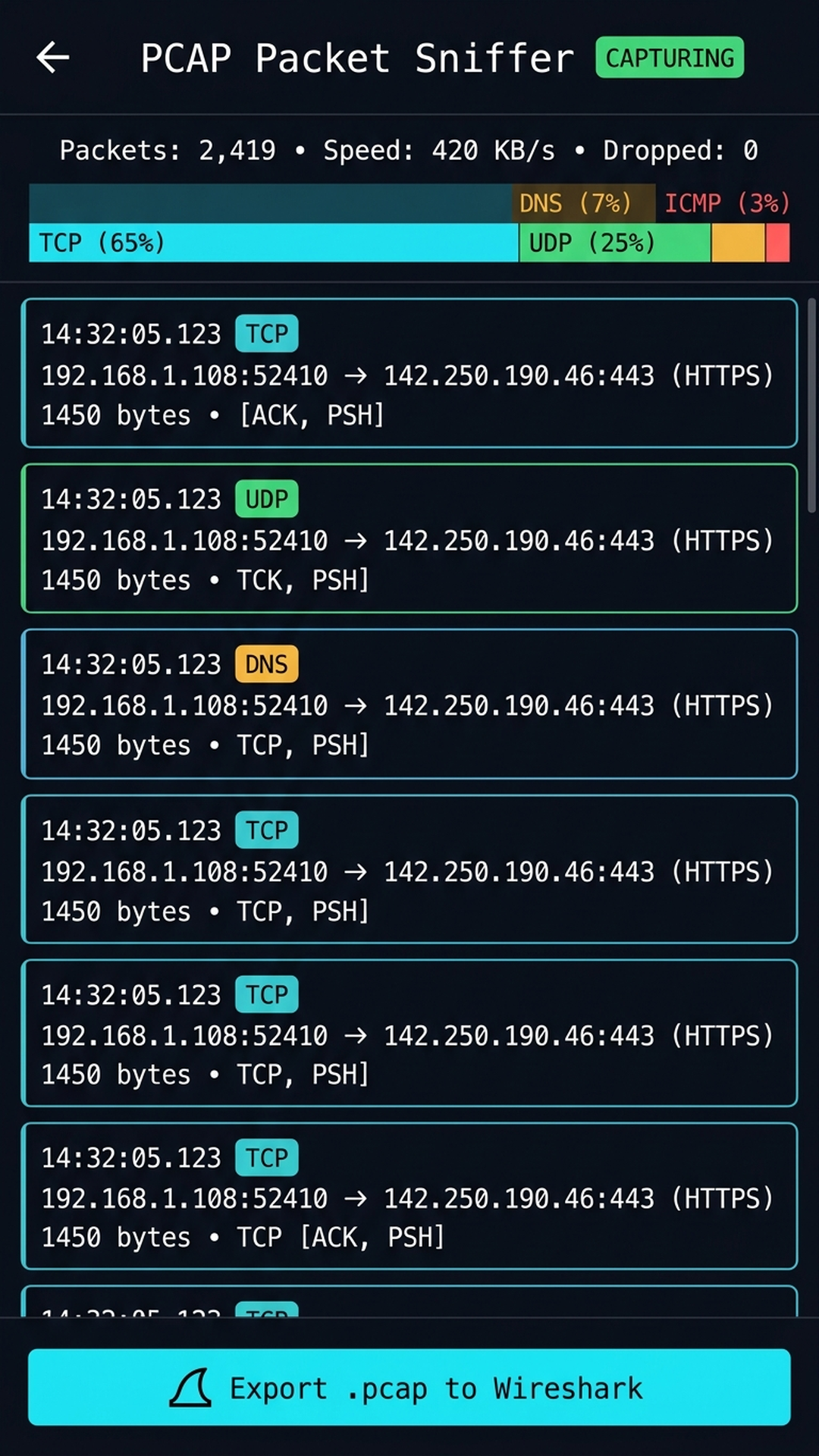 NetSwiss 免 Root PCAP 封包攔截